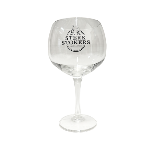 [A5938] Glas op voet met logo van Sterkstokers - per stuk